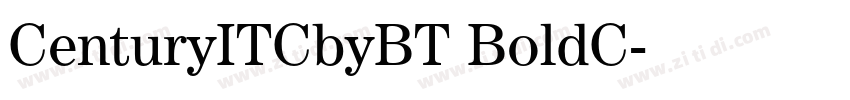 CenturyITCbyBT BoldC字体转换
